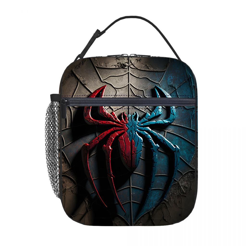 New Spider-Man Portable Lunch Bag Thickened Oxford Cloth Ice Bag Lunch Box Meal Bag