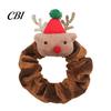 Childlike Hair Ornaments for Christmas Photos Flannel Tie Girls, Soft Scrunches with Reindeer/Christmas Tree/Gift/ Santa Scrunchies Girls Claus