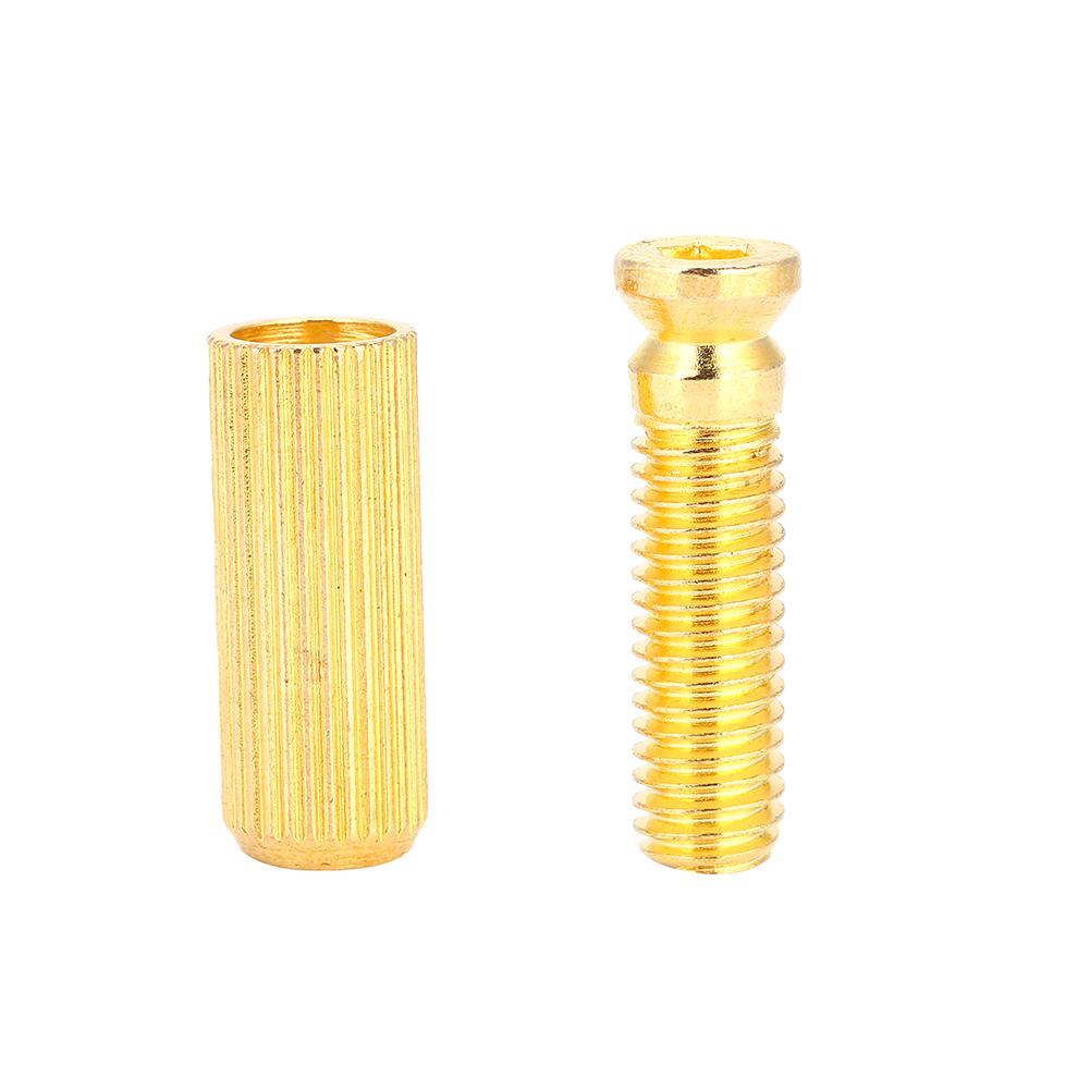 2 Pcs 8mm   Electric Guitar Tremolo Bridge Studs &  s for   (Gold)