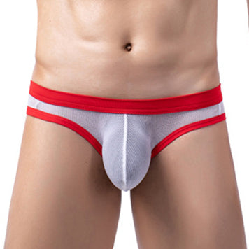 Slip Clipo Blanc-Rouge - MenSexyWear - Slip Sexy