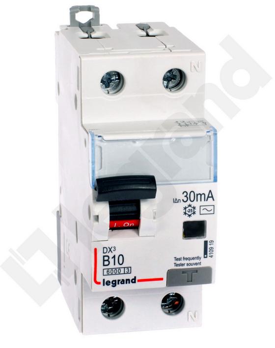 Differential Circuit Breaker 2P 10A B 0.03A Type Ac P312 Dx3 410919