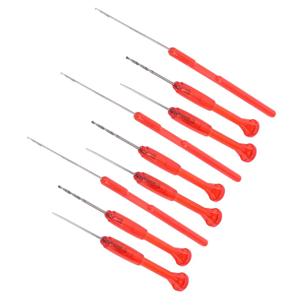 3Sets Stainless Steel Fishing Crochet Drill Hook Stringer Needles Combo Fishermen Fishing Tool