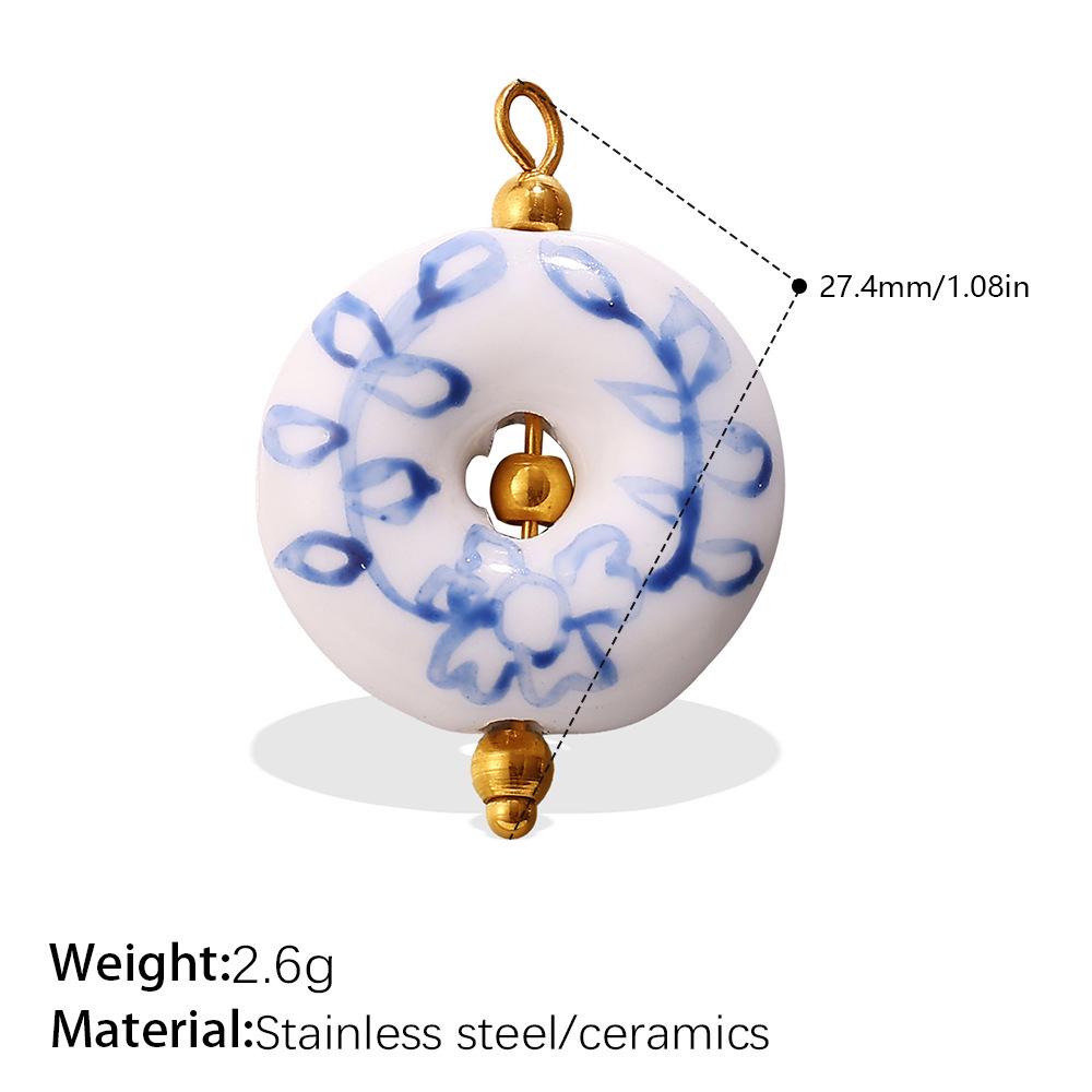 Hexagonal Flower Ceramic Beads for DIY Bracelet & Necklace Jewelry Making