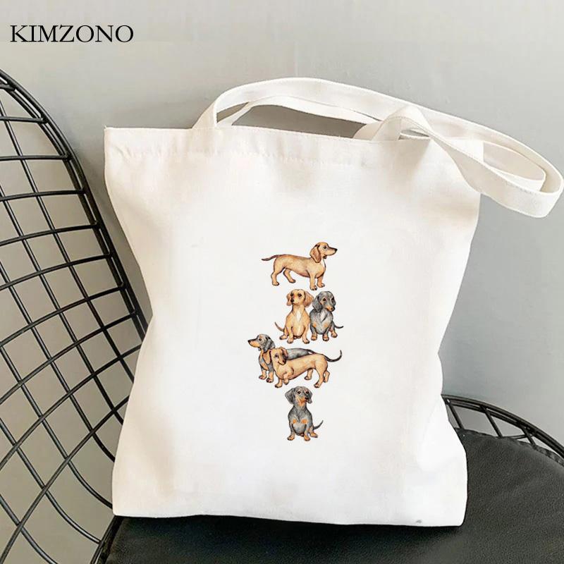 French Bulldog Shopping Bag Bolsas De Tela Eco Jute Bag Shopping Bolso Handbag Bag Shoping Fabric Sacola Net Sac Toile