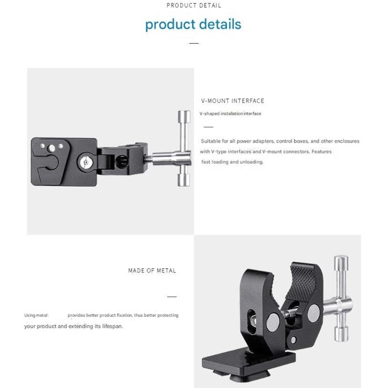V Shaped Adjustable Aluminum Alloy Clamp For Woodworking Metalworking Electronics With Secure Grip Accent
