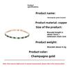 Rectangular Green Bracelet, Vintage Style, Niche and Exquisite Women's Bracelet