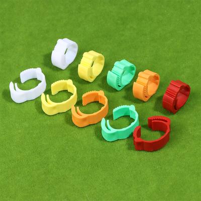 100Pcs Adjustable Poultry Leg Rings 16-18.5mm Snap Ratchet Buckle No Number Clips For Chicken Duck Goose Pigeon