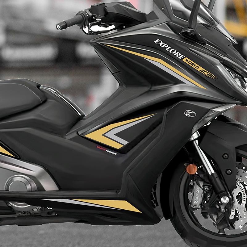 Used For KYMCO AK550 Motorcyle Pattern Fairing Stickers Kits Pasted On Body Paint Parts Area Accessories Decoration Stickers