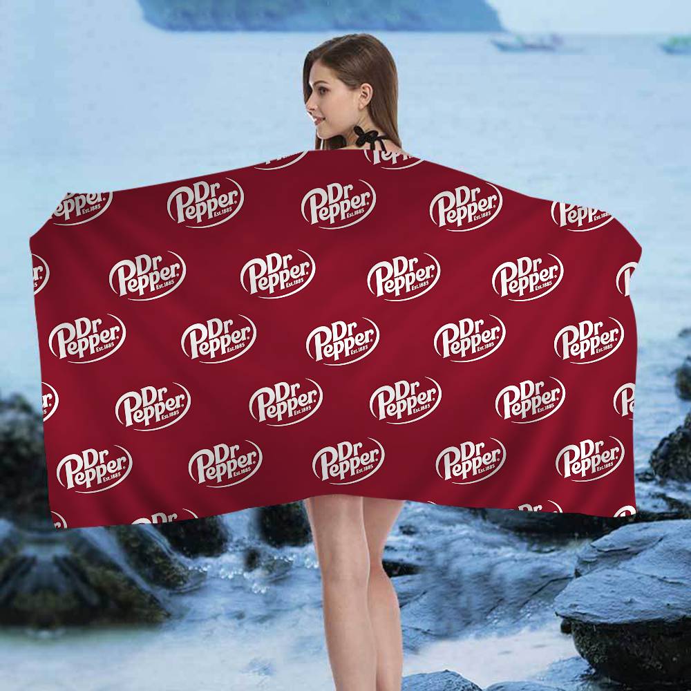Erfrischungsgetränk Marke D-Dr P-Pepper Badetuch Mikrofaser Weich Wasserabsorbierend Atmungsaktiv Für Dekorative Cartoon Strandtuch