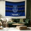 Custom Name Everton Football Club Printed Tapestry – Wall Hanging for Bedrooms, Dorms, and Home Decor