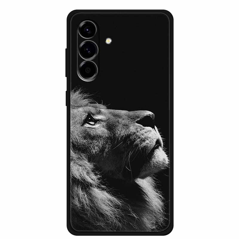 For Samsung Galaxy A56 Case Luxury Wolf Lion TPU Silicone Soft Back Cover for Samsung Galaxy A36 A26 5G Shockproof Bag Printed
