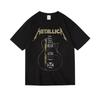 Men's T-shirt Streetwear Heavy Metal Band Metallica Oversized T-shirt Men Trendy Short Sleeve Cotton High Quality Loose Casual Female Male Clothing