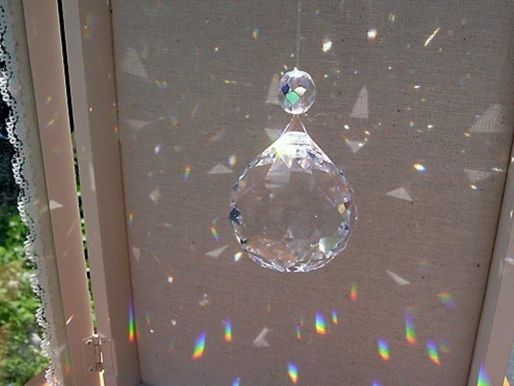 Morningplace Suncatcher Crystal Ball Set (30mm) for Luck, Fortune, and Feng Shui (Set of 40)