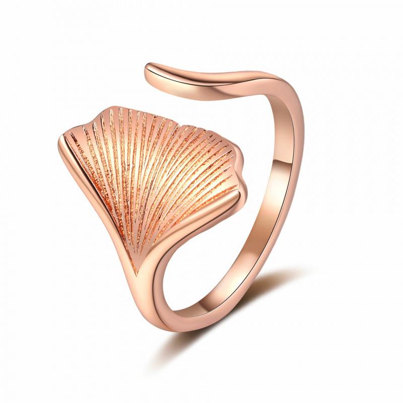 European Style Ginkgo Leaf Open Ring: Elegant, Fashionable, and Unique Design