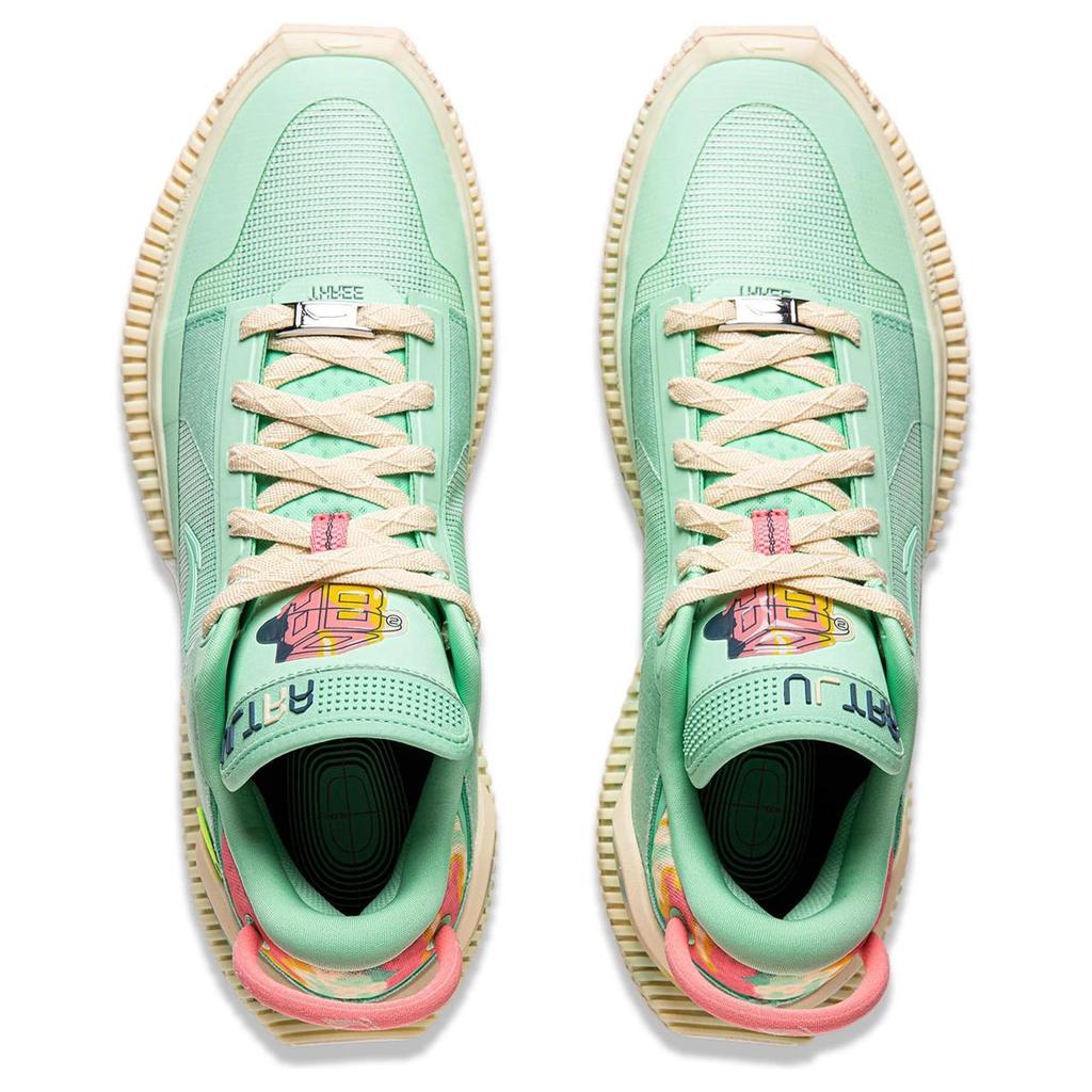 Li-Ning Trendy Comfortable Non-Slip Wear-Resistant Low-Top Basketball Shoes Men Sneaker Cool-Green ABFU013-1