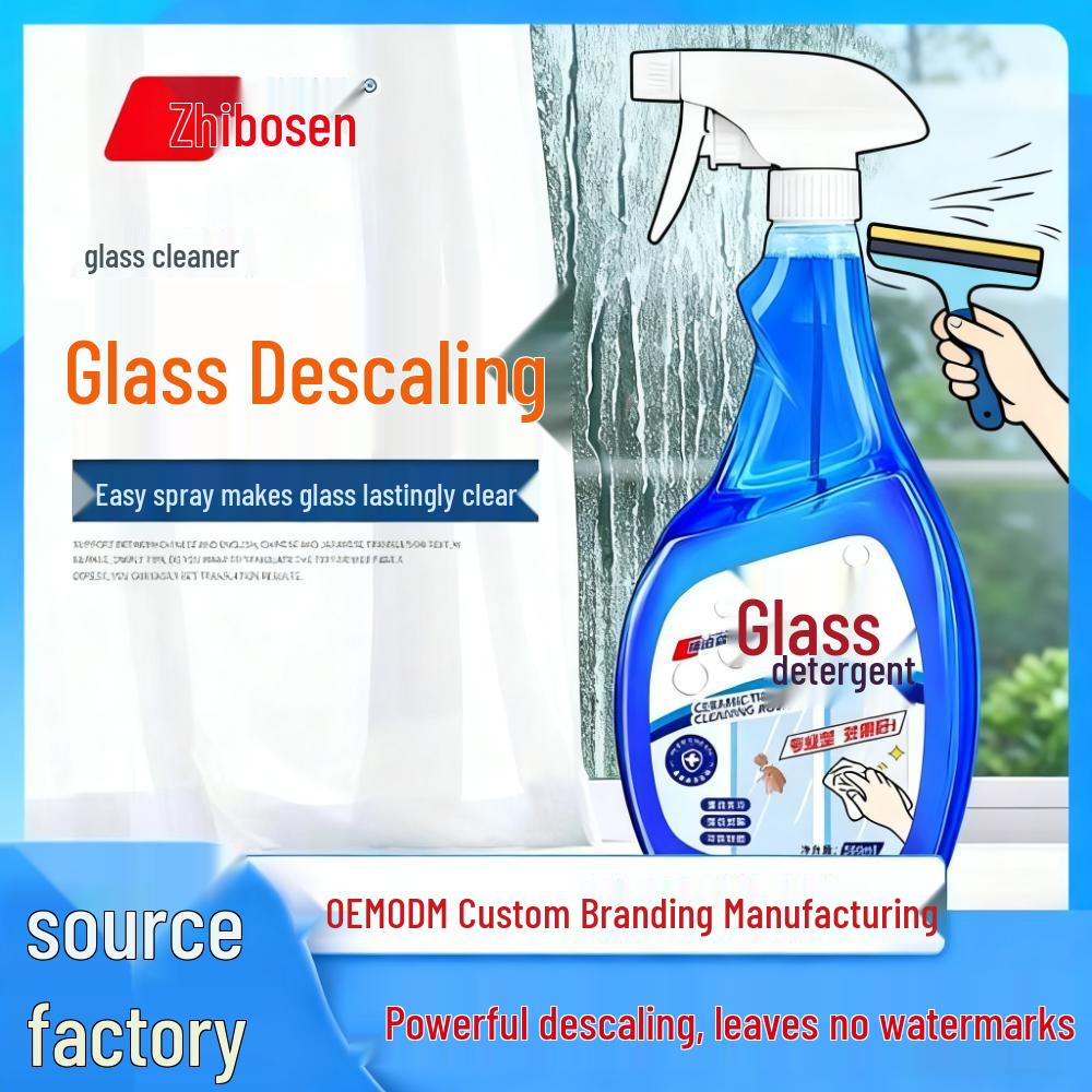 Strong Stain Remover Glass Cleaner for Windows, Mirrors, Limescale, and Bathroom Water Stains - 37R
