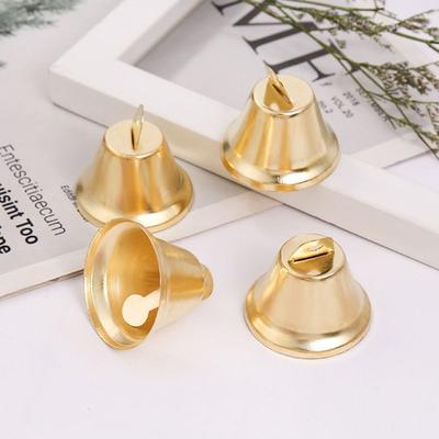 50 τμχ Χειροτεχνία DIY Χρυσό μικρό κουδούνι Wind Chime Small Horn Gingle Bell Jingle Bell Χριστούγεννα