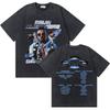 Rapper Rauw Alejandro Cosa Nuestra Vintage Washed T Shirt Men Women Hip Hop Fashion Pop Music Tshirt Mens Oversized Tshirts