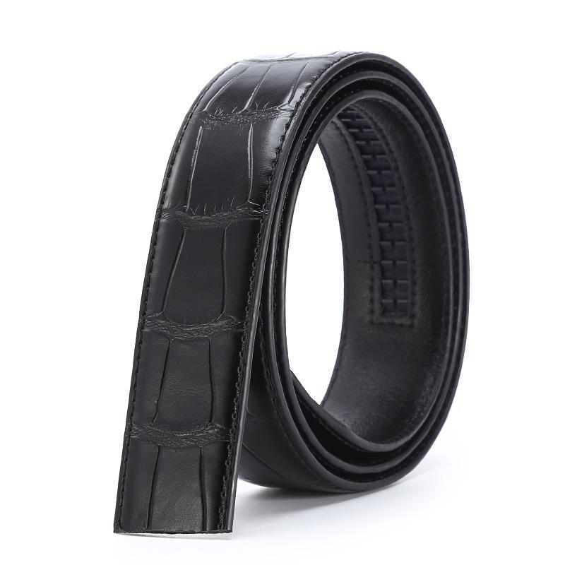 

Ремень мужской из коровьей кожи с автоматической пряжкой без головки, ремень без кнопки, бизнес-модель