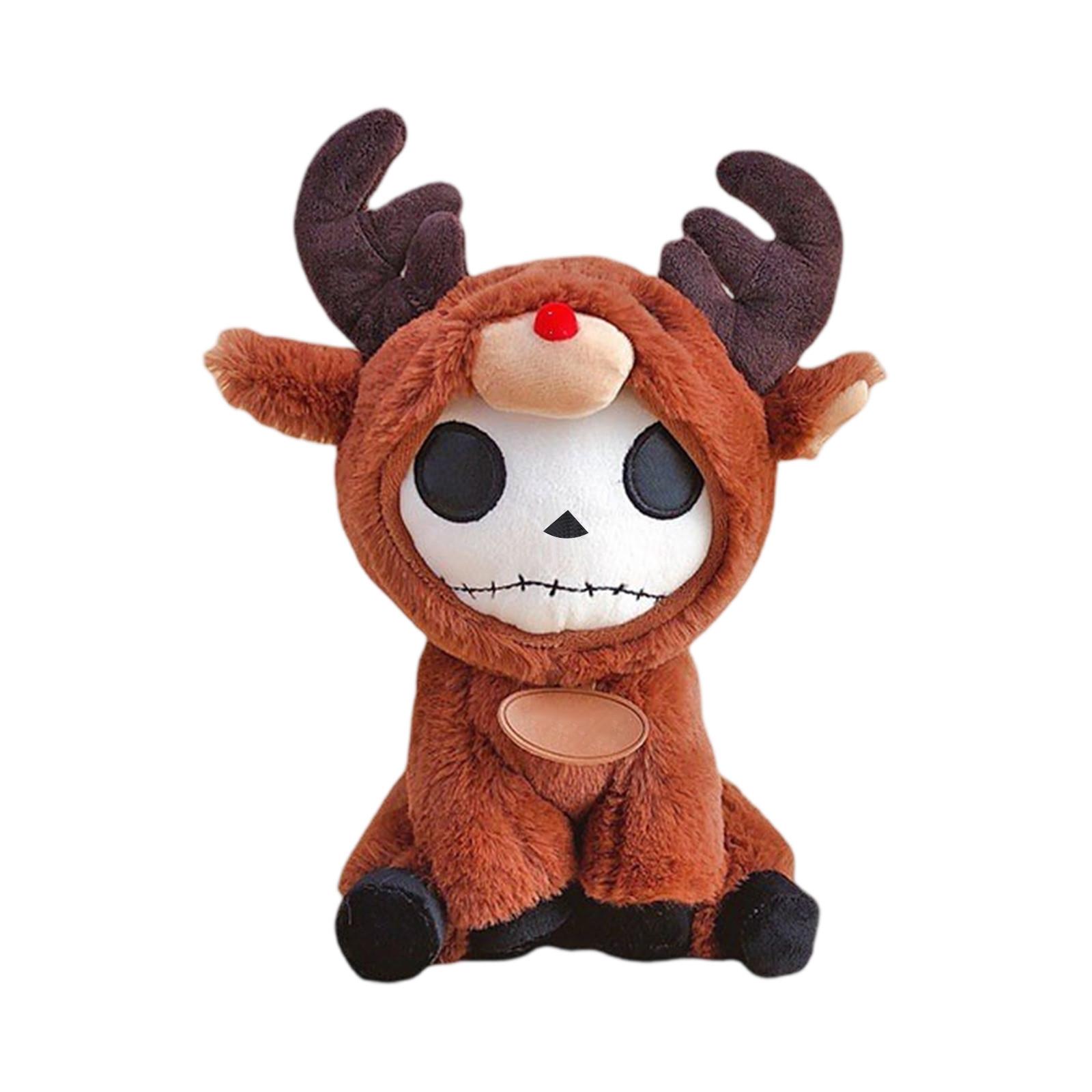 

Милые плюшевые игрушки, мультяшные куклы, фигурки, детские подарки, плюшевые игрушки в виде двухголовых животных, праздничные подарки One Size коричневый