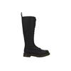 1B60 Cuir Virginie Simples Couleur Unie Bottes Hautes Bottes Femme Noir 23889001