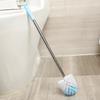 Stainless Steel Handle Wall-Mounted Toilet Brush Set with Long Handle