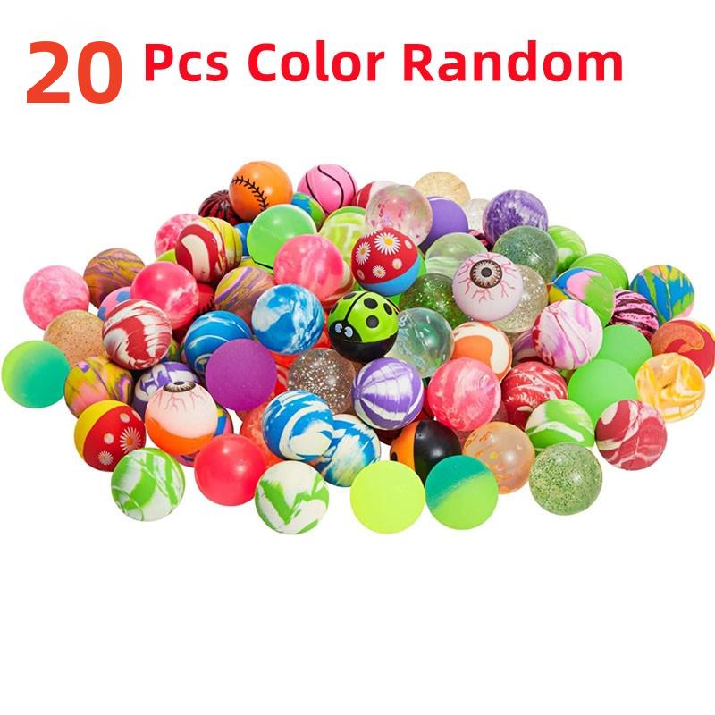 

12/24Pcs Rubber Bouncy Sphere Plaything 30Mm Lot Balle Rebondissante For Vending Machine Capsules Toys Surprise Kids Young Boys Girls Present