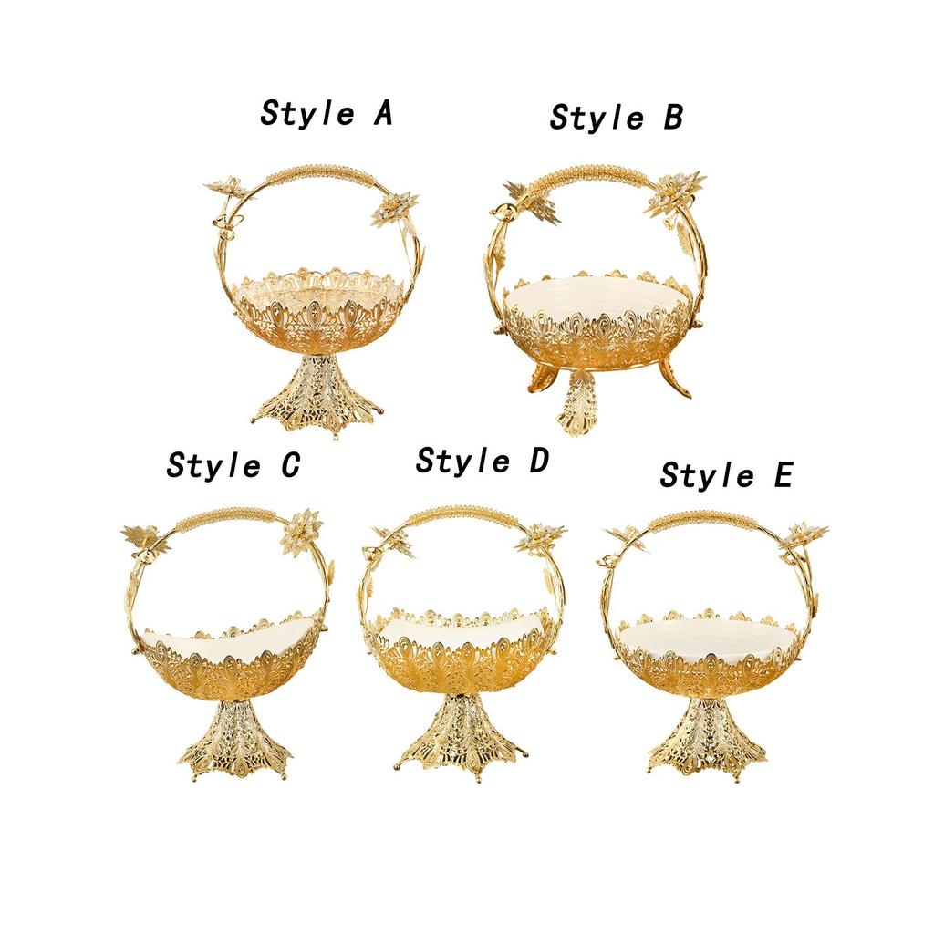 Hollow Out Fruit Plate Decorative Creative European Candy and Fruit Plate for