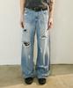 Sseleupe Ausgebleichte Jeanshose Hellblau