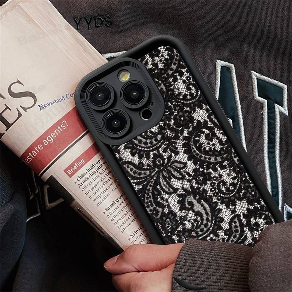 

Стиль мережива Крута дівчина Для IPhone 17 16 15 14 13 12 11 Pro Max Plus Чохли для телефону iPhone 17 Air