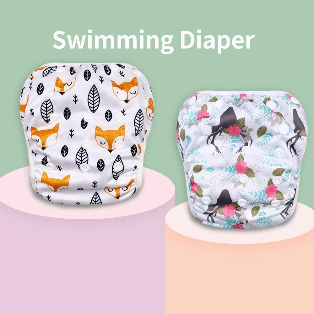 1pc Baby Swim Diapers Reuseable Washable Adjustable for Swimming Lesson Baby Shower Gifts Large Size Baby Swim Nappy