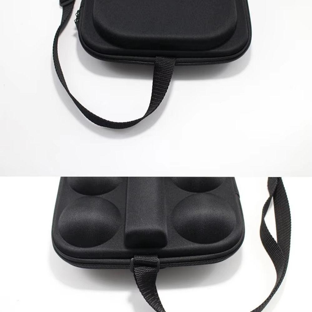 Waterproof Table Tennis Racket Bag Portable Racket Organizer  Holds 2 Paddles and 4 Balls