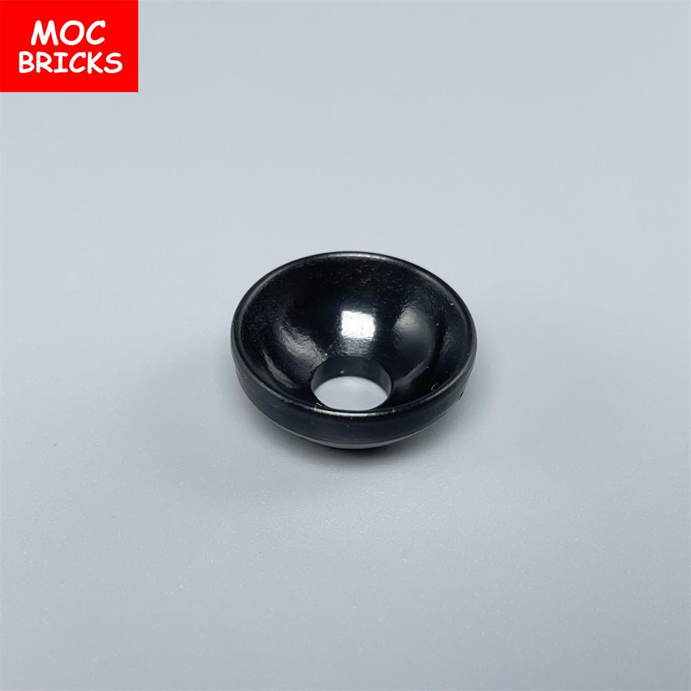 10pcs/lot MOC Bricks Dish 2 x 2 Black Bowl Lampshade Fit with 71128 Assemble Building Block Accessories Kids Toys