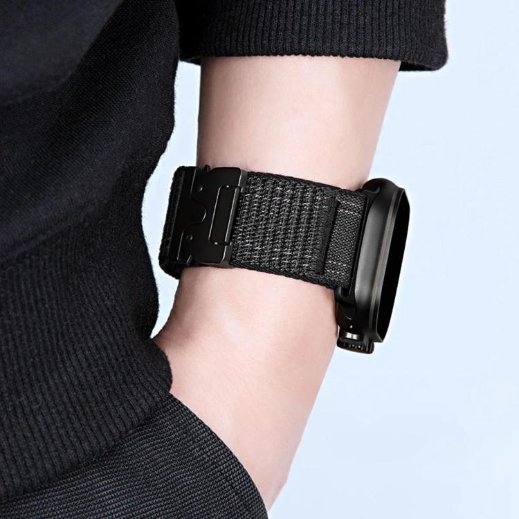 Parachute Buckle Mountain‑Pattern Woven Nylon Watch Band Strap For Apple Watch 38‑49mm Series 1‑11 Ultra SE