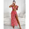 Women S Three Piece Printed Bikini Set Sexy European American Style