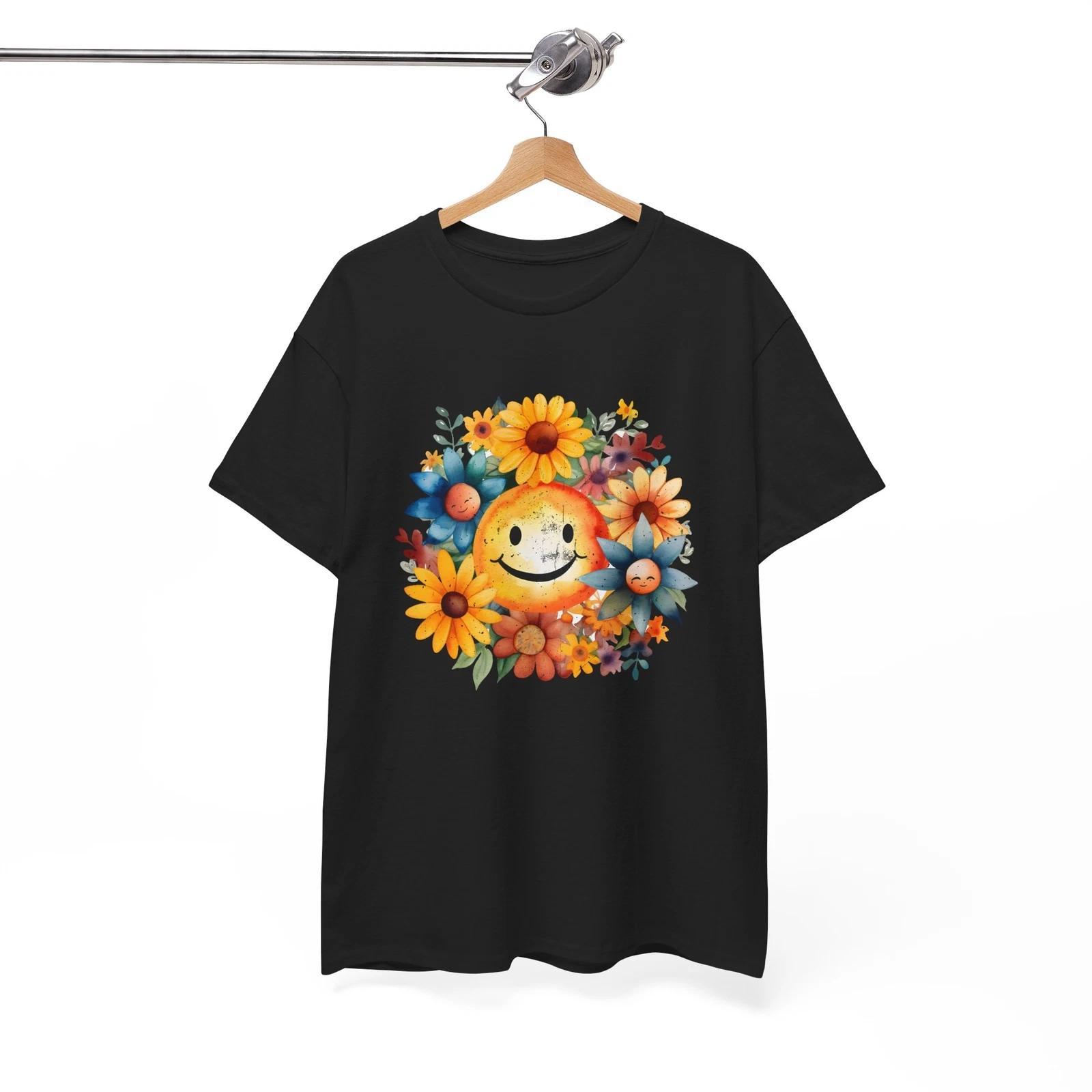 Rainbow Peace Sign T-Shirt | Colorful Hippie Boho Tee | Good Vibes Shirt 3XL