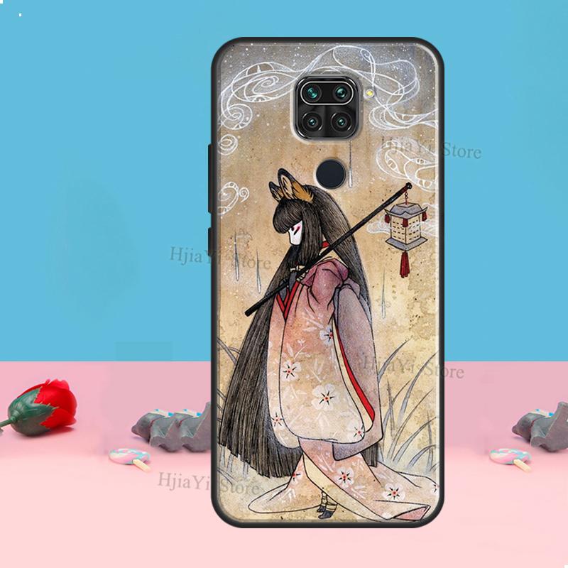 Kitsune Fox Art Für Xiaomi Redmi Hinweis 11 10 9 8 Pro 11S 10S Telefon Fall Für Redmi 10 9 9A 9C 9T Abdeckung Shell