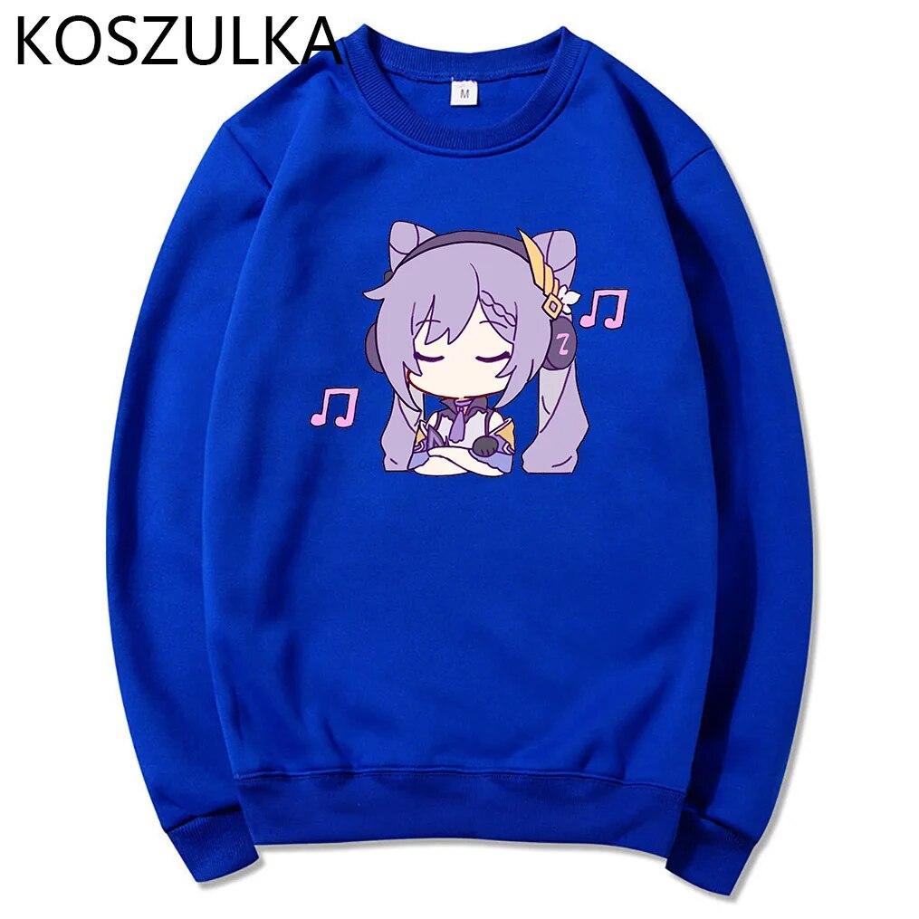 Hot Genshin Impact Hoodie Women Unisexga Harajuku Kawaii Keqing Hoodie Unisex Graphic Winter 2022 Game Sweatshirt Pullover Sudadera