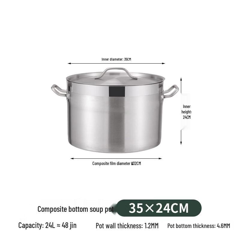 JPHZNB Stainless Steel Induction Stockpot