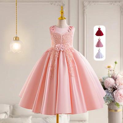 New Sleeveless Princess Dress for Kids - Flower Girl & Show Host Outfit