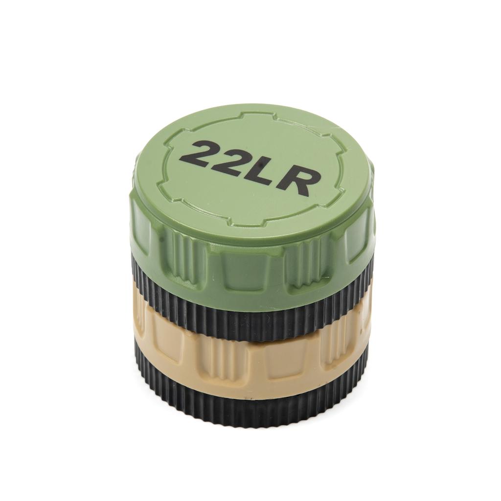 22LR Round Storage Box 50-Round Pocket Case With Screw Lid Durable Mini Organizer For Small Caliber Rounds