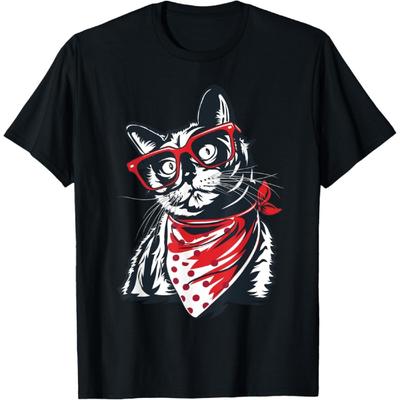 Cat Lover Shirt Women Girls Farmer Rancher Cat Owner T-Shirt