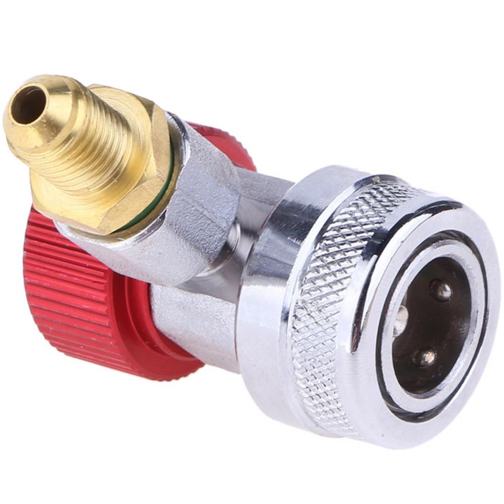 Freon R134a Cylinder Adapter Gas Injector Adjustable Low Connector Voltage Quick Release Hose Adapter Air Conditioning Installat