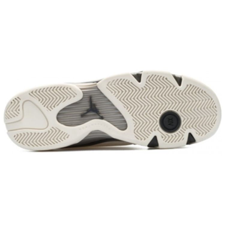 Air Jordan 14 Retro Low Premium GG Phantom Kids Sneakers Grey White Metallic-Pewter 807510-027