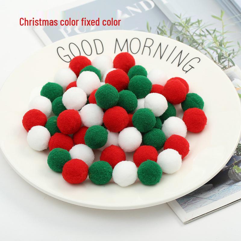 

1 см цветные плюшевые шарики с градиентом - Креативные аксессуары для детей своими руками