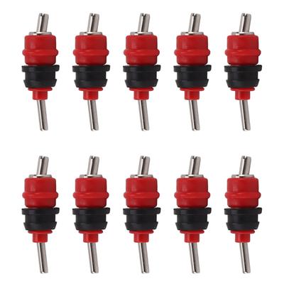 10 ks Automatický napájecí bradavka pro kuřata 360 stupňů Napáječka pro drůbež Bradavka na vodu pro kuřata, kachny, slepice Červená kulička