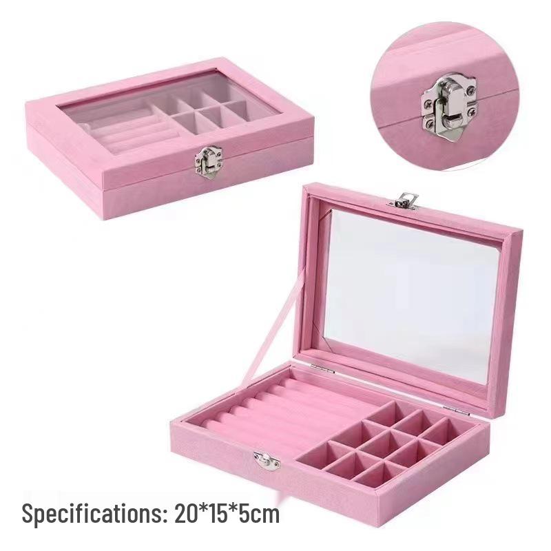 Three-Layer Acrylic Jewelry Storage Box - Drawer Style for Earrings, Rings, Necklaces, and Bracelets