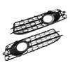 Honeycomb Front Bumper Fog Light Grill Cover 8P0807682 8P0807681 Fit for A3 8P S-Line 2009-2012
