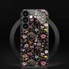 Flower and plant tempered glass phone case suitable for Samsung Galaxy S26 S25 S24 S23 S22 S20FE/Ultra/Plus anti drop back cover