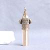 Vintage Pure Brass Zodiac Sheep Whistle Pendant – Chinese-Style Outdoor Survival SOS Signal.